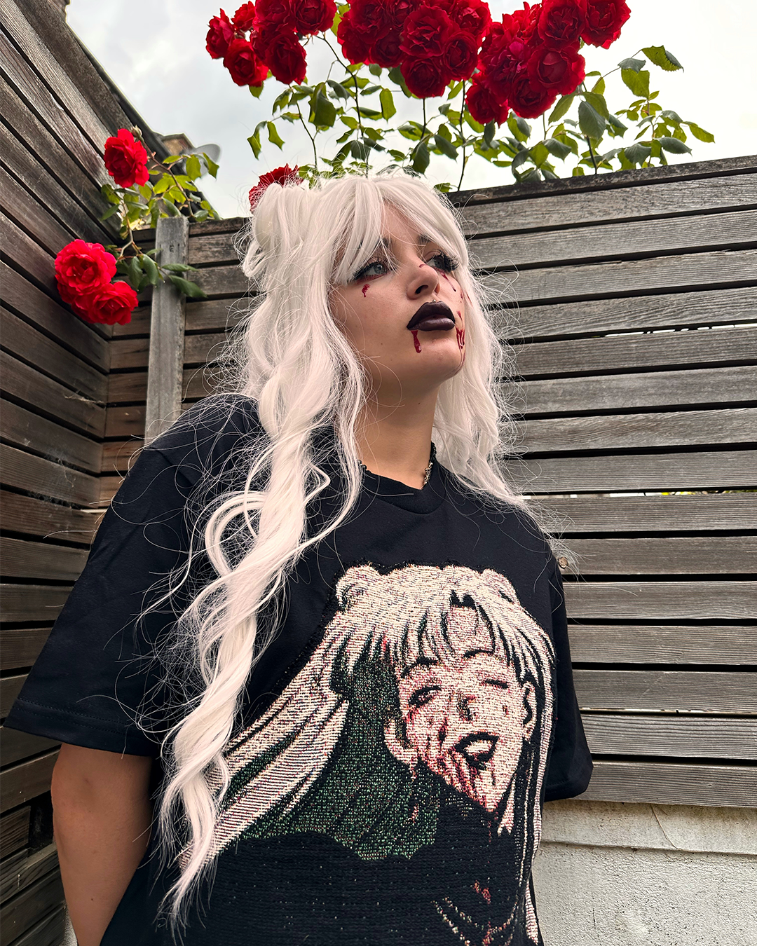Nadia Vampire - Embroidered Tapestry Tee - Limited Edition
