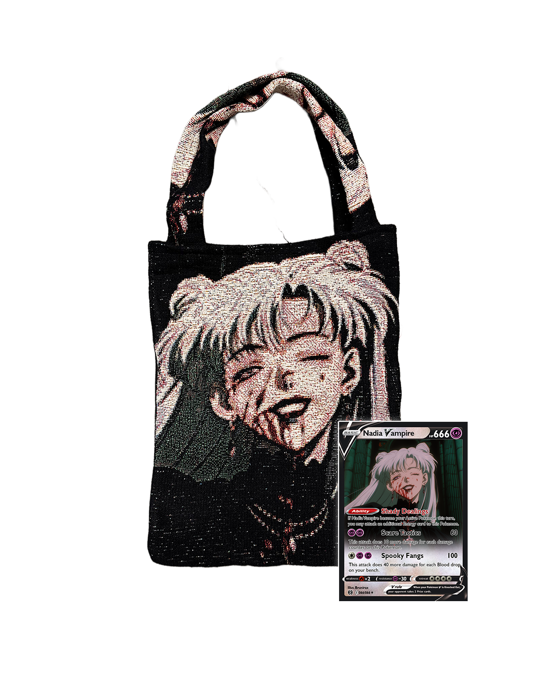 Nadia Vampire - All Over Print Tapestry Tote Bag - Limited Edition