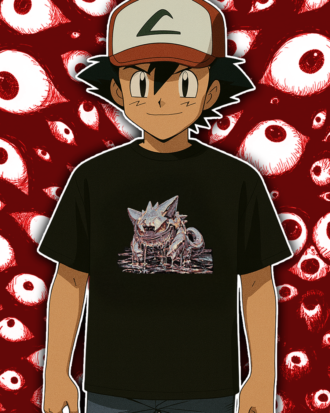 Chrome Monster - Embroidered Tapestry Tee - Limited Edition