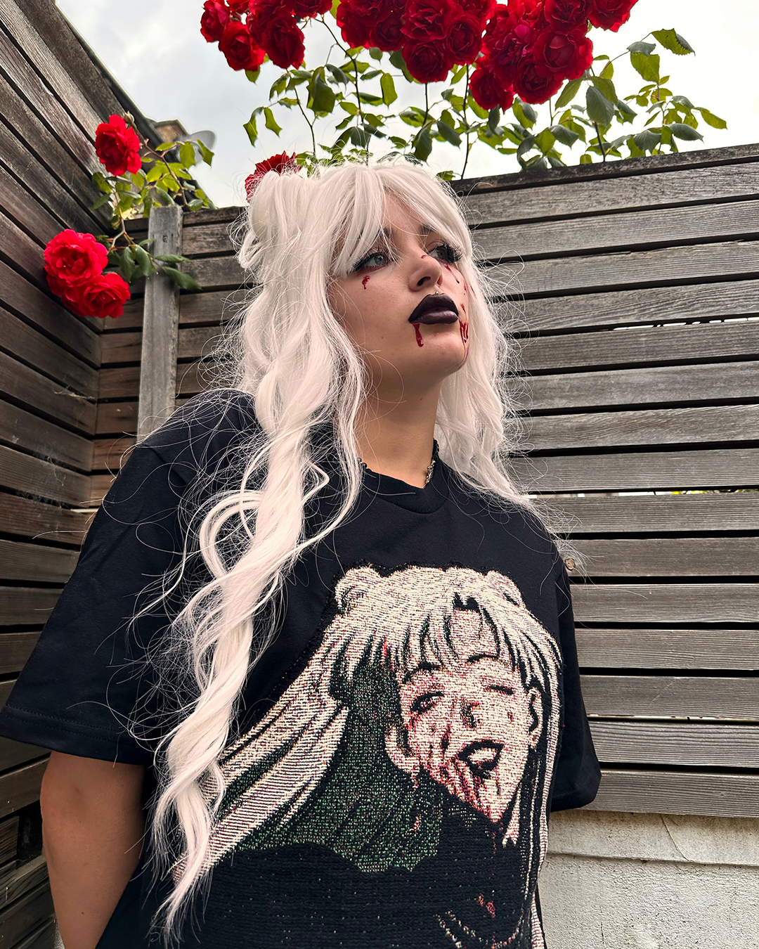 Chrome Monster - Embroidered Tapestry Tee - Limited Edition