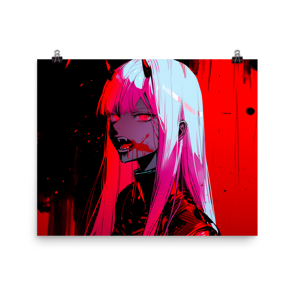 Vampire Pink Lady - Poster - Brunirax Shop