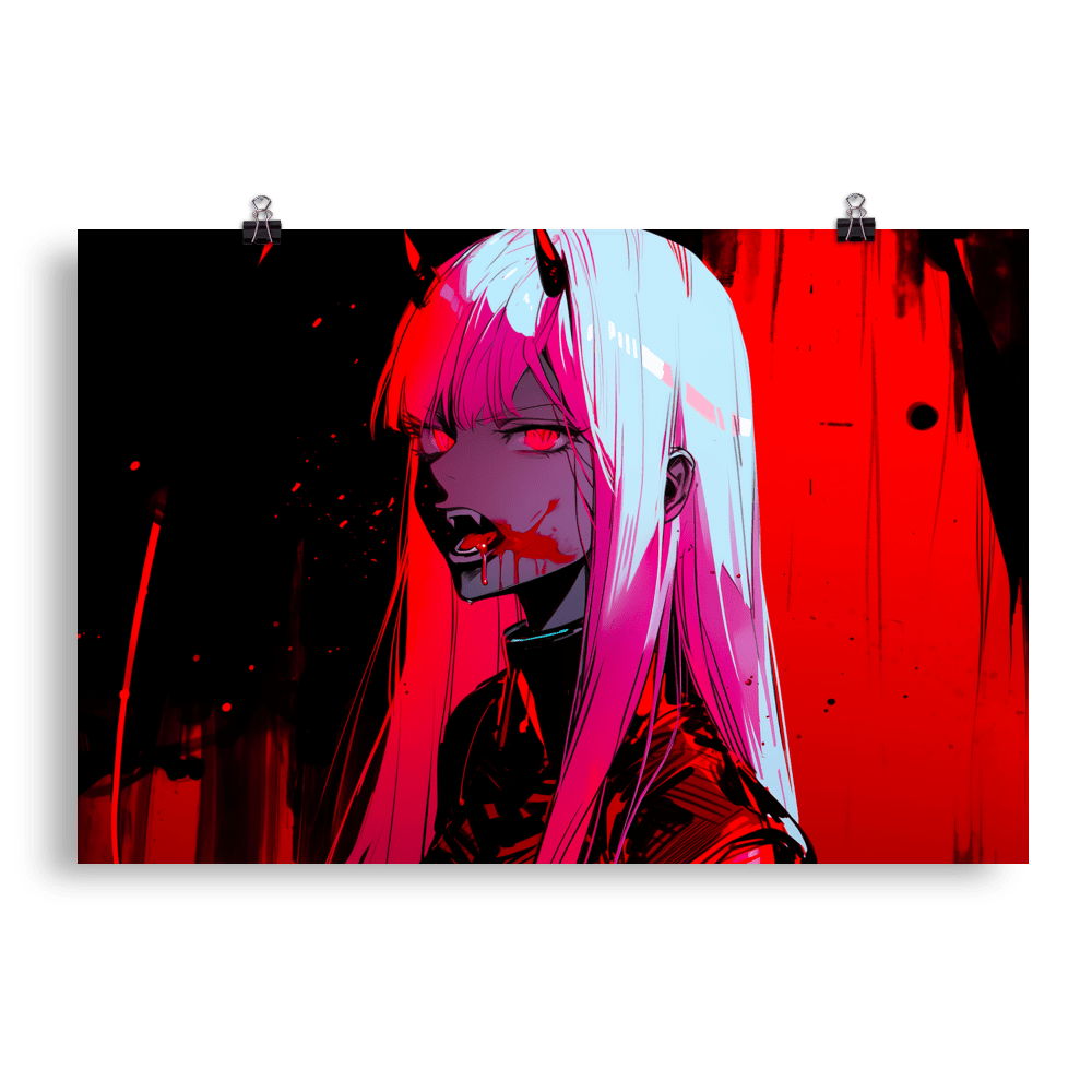 Vampire Pink Lady - Poster - Brunirax Shop