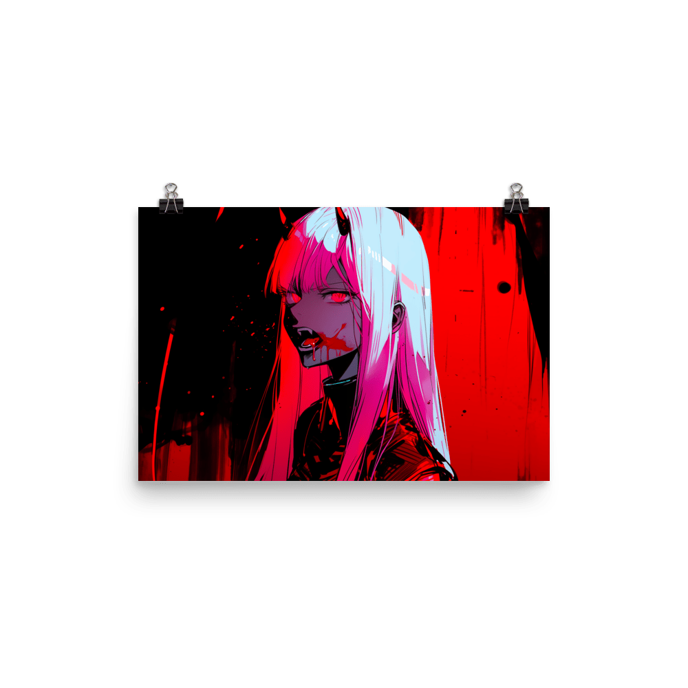 Vampire Pink Lady - Poster - Brunirax Shop