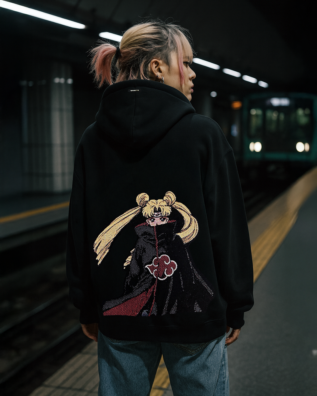 Dawn Waifu - Embroidered Tapestry Hoodie - Limited Edition