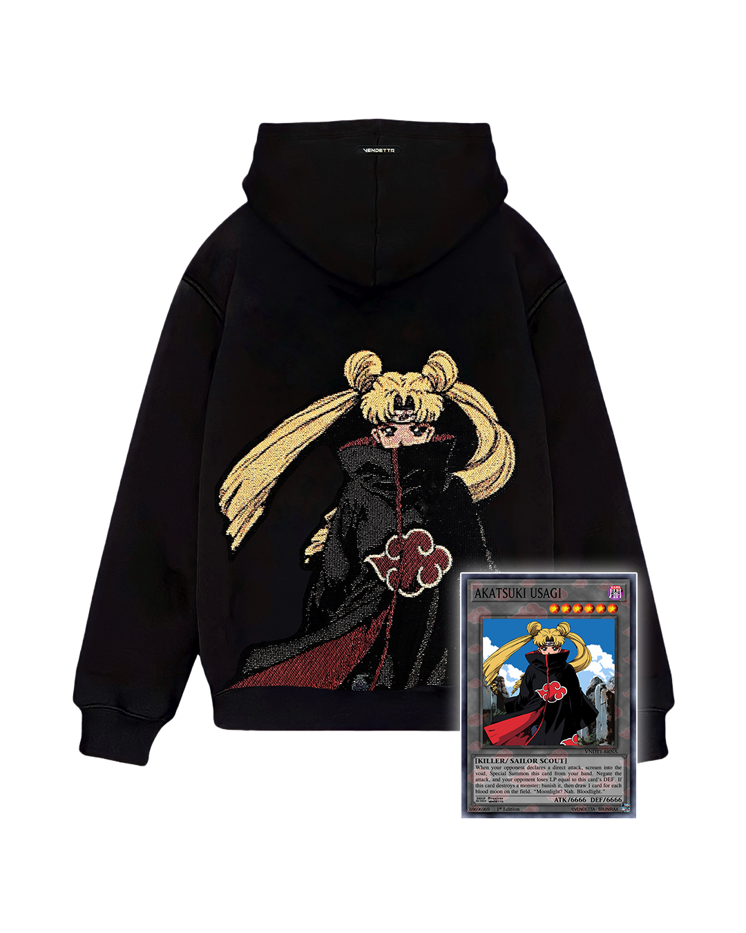 Dawn Waifu - Embroidered Tapestry Hoodie - Limited Edition