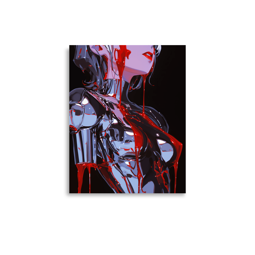 Chrome Bleeding Vampire Woman 2 - Poster - Brunirax Shop