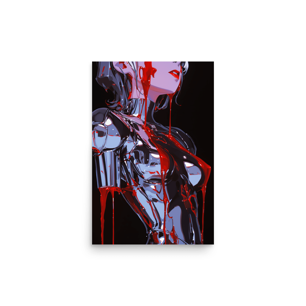 Chrome Bleeding Vampire Woman 2 - Poster - Brunirax Shop