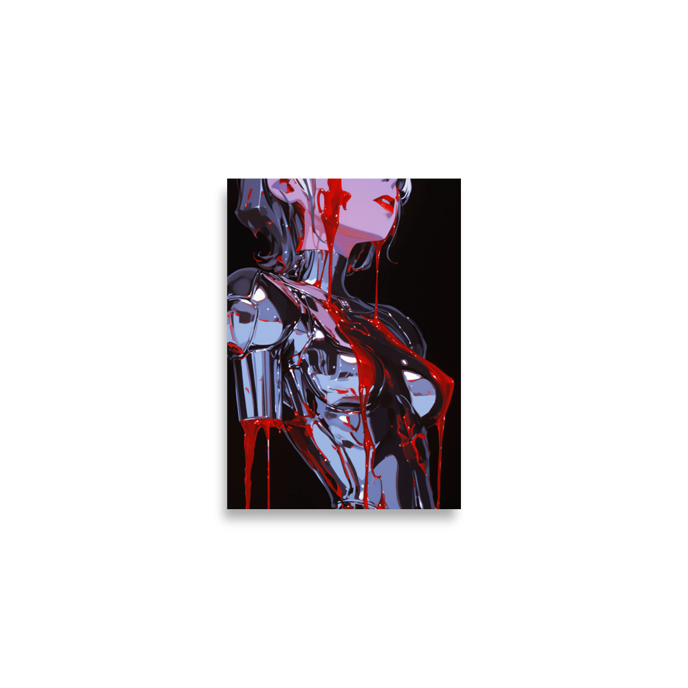 Chrome Bleeding Vampire Woman 2 - Poster - Brunirax Shop