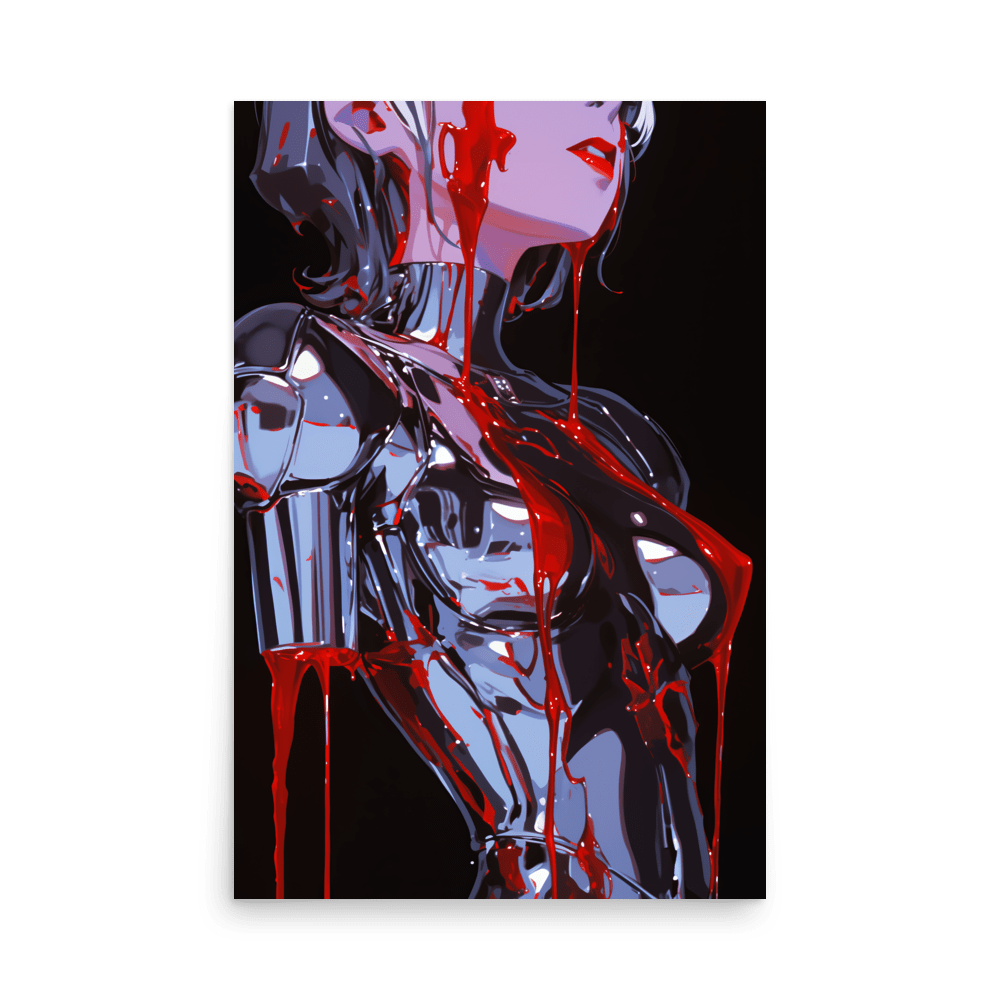 Chrome Bleeding Vampire Woman 2 - Poster - Brunirax Shop