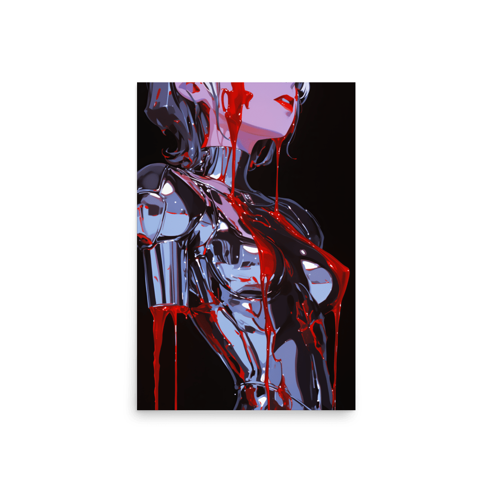 Chrome Bleeding Vampire Woman 2 - Poster - Brunirax Shop