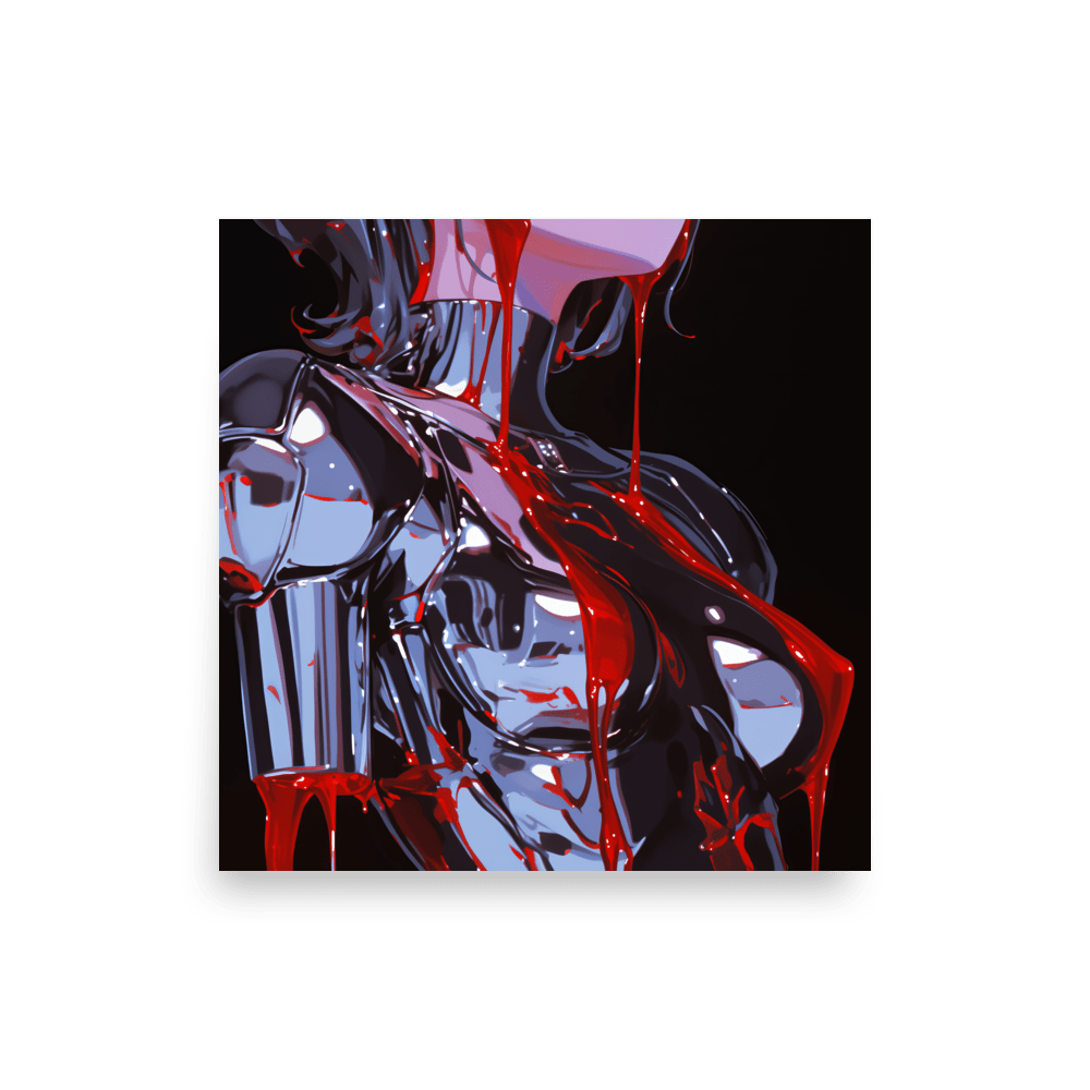 Chrome Bleeding Vampire Woman 2 - Poster - Brunirax Shop