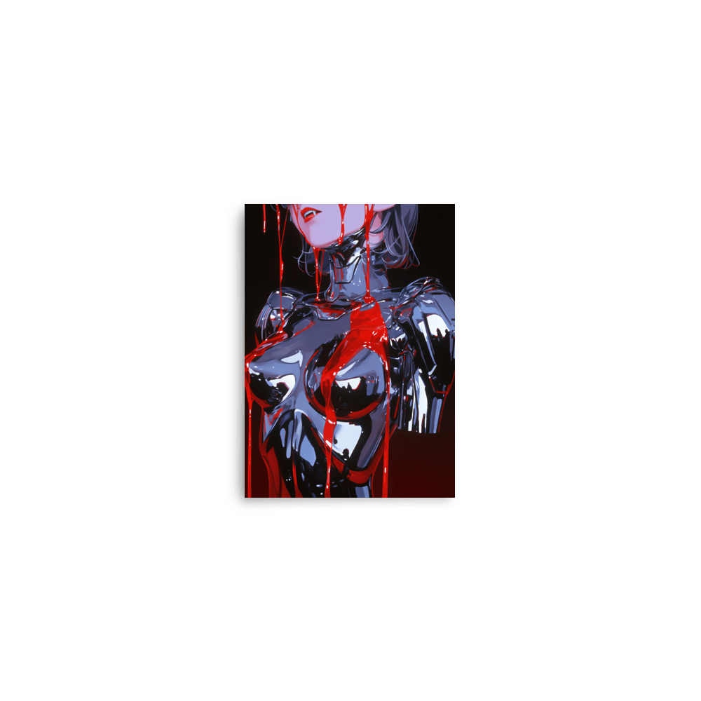 Chrome Bleeding Vampire Woman - Poster - Brunirax Shop