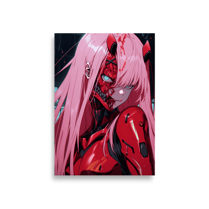 Cyber Demon Lady Vertical - Poster - Brunirax Shop