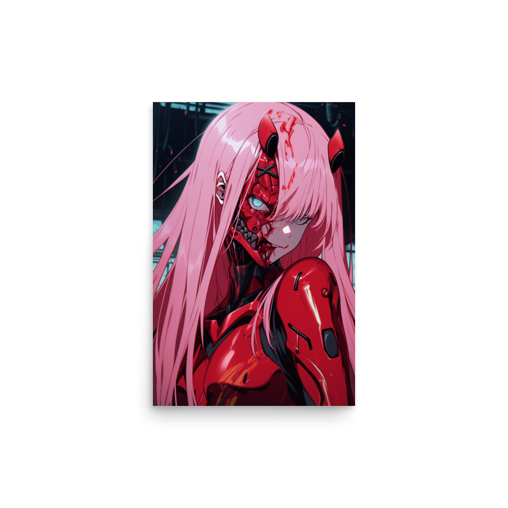 Cyber Demon Lady Vertical - Poster - Brunirax Shop