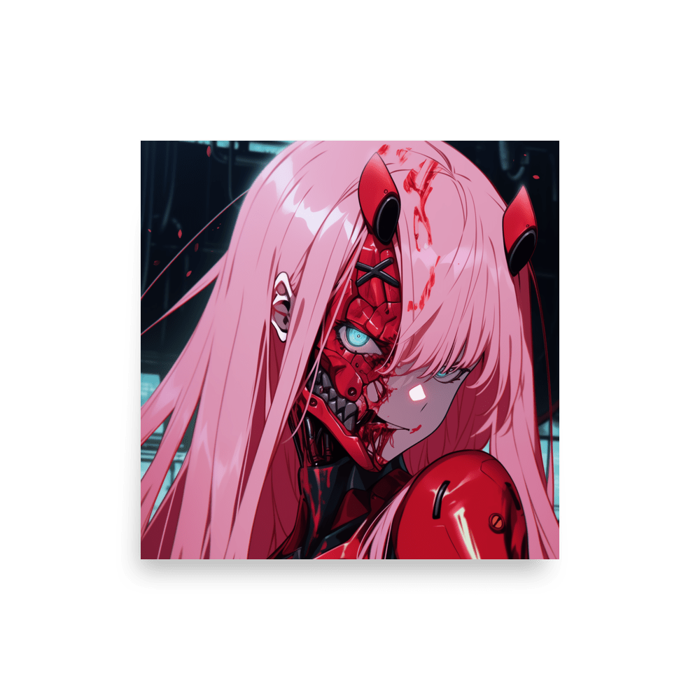 Cyber Demon Lady Vertical - Poster - Brunirax Shop