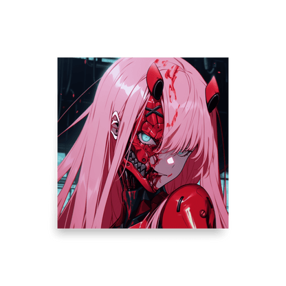 Cyber Demon Lady Vertical - Poster - Brunirax Shop