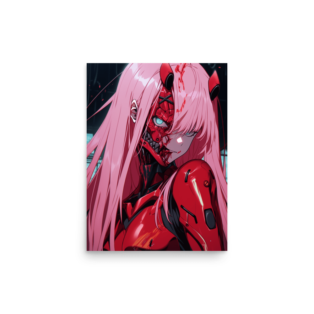 Cyber Demon Lady Vertical - Poster - Brunirax Shop