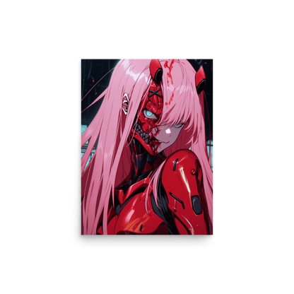 Cyber Demon Lady Vertical - Poster - Brunirax Shop