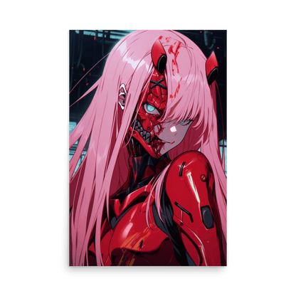 Cyber Demon Lady Vertical - Poster - Brunirax Shop