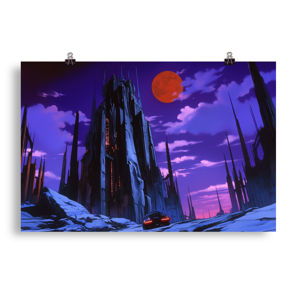 Cyber Vampire Castle - Poster - Brunirax Shop