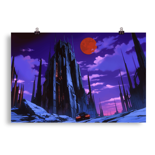 Cyber Vampire Castle - Poster - Brunirax Shop