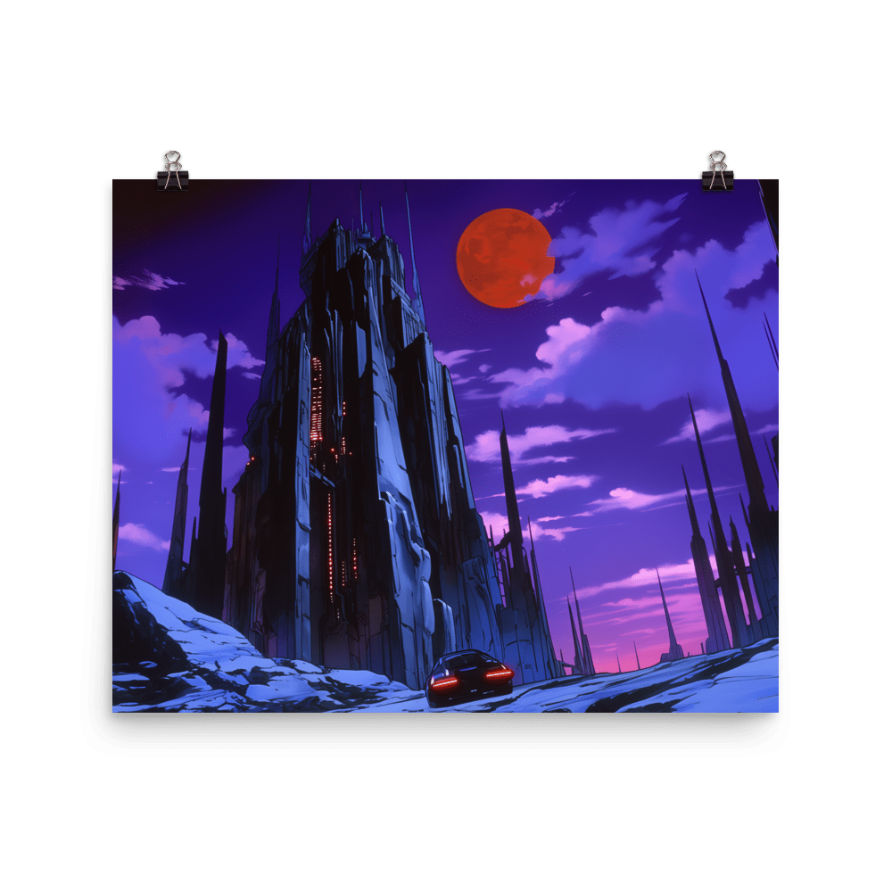 Cyber Vampire Castle - Poster - Brunirax Shop