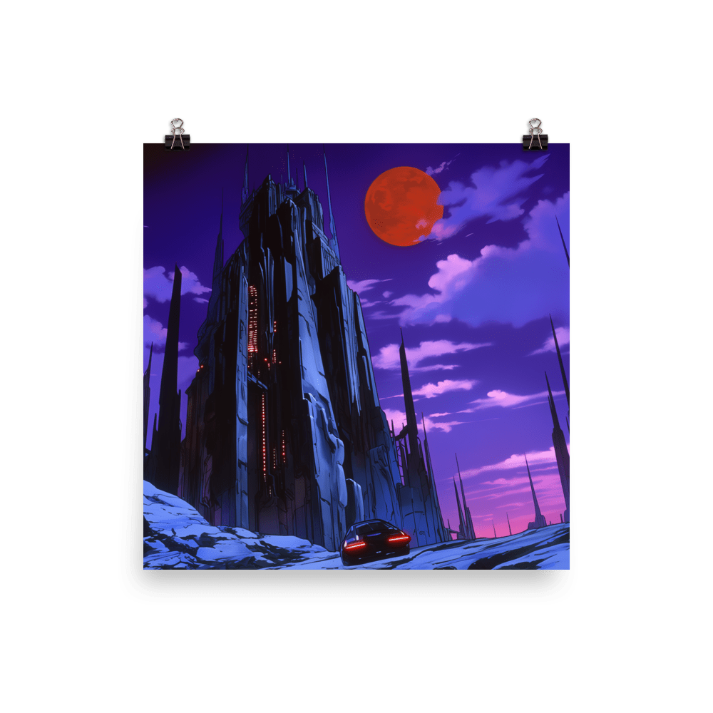 Cyber Vampire Castle - Poster - Brunirax Shop