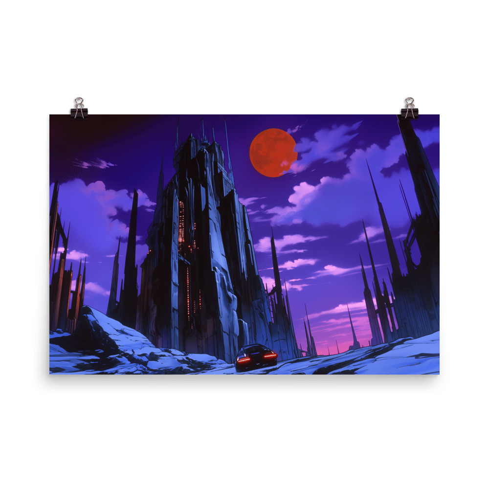 Cyber Vampire Castle - Poster - Brunirax Shop