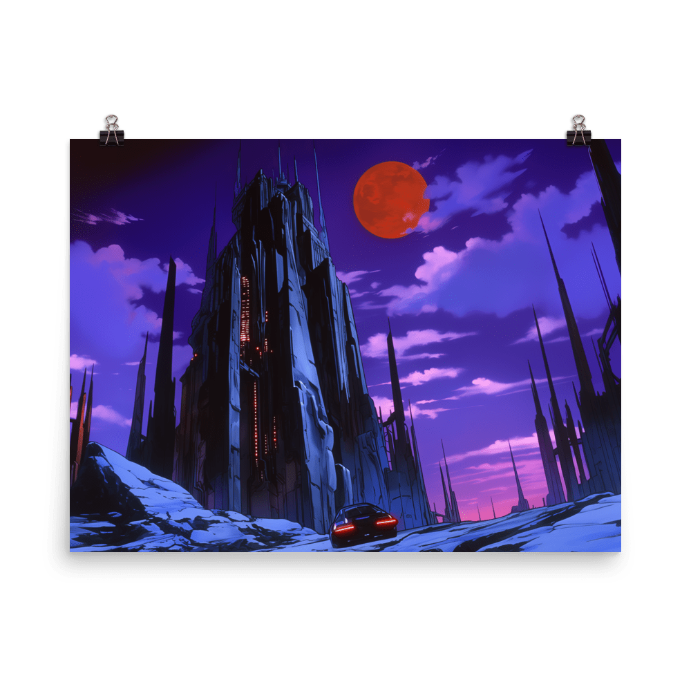 Cyber Vampire Castle - Poster - Brunirax Shop