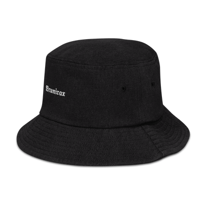 Denim Bucket Hat - Brunirax Smaller Logo - Brunirax Shop