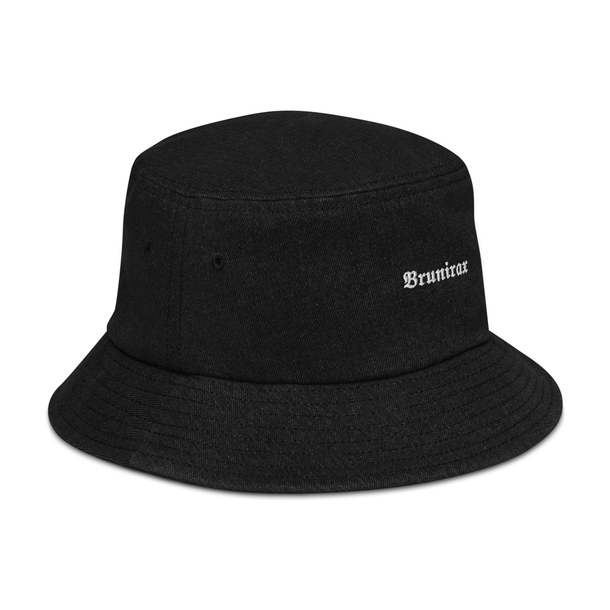 Denim Bucket Hat - Brunirax Smaller Logo - Brunirax Shop