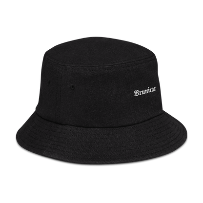 Denim Bucket Hat - Brunirax Smaller Logo - Brunirax Shop