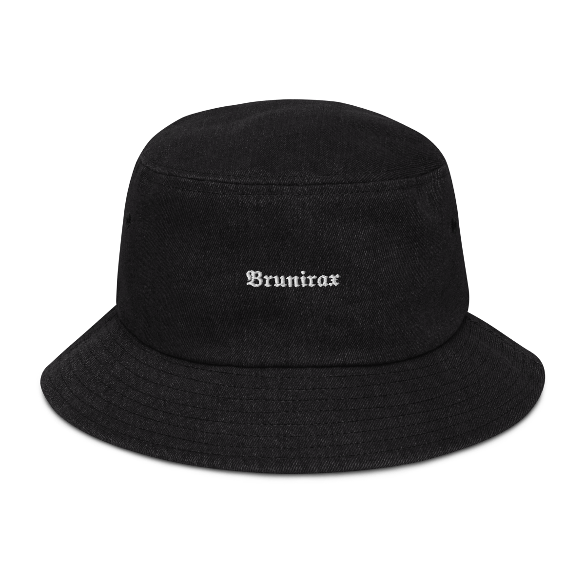 Denim Bucket Hat - Brunirax Smaller Logo - Brunirax Shop