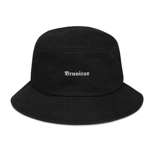 Denim Bucket Hat - Brunirax Smaller Logo - Brunirax Shop