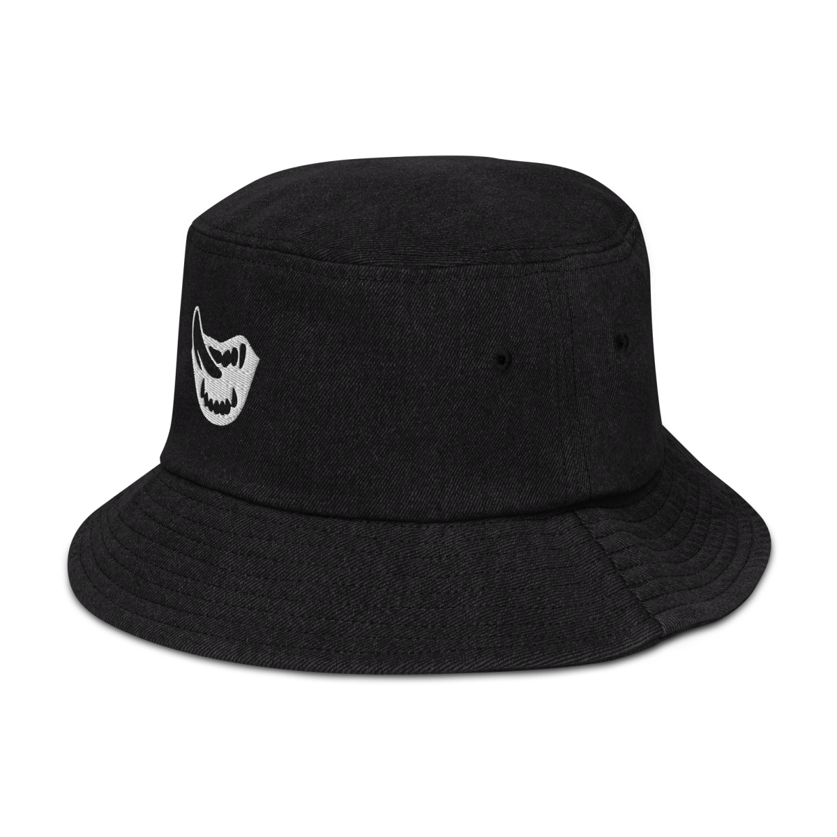 Denim Bucket Hat - Vampire Fangs - Brunirax Shop