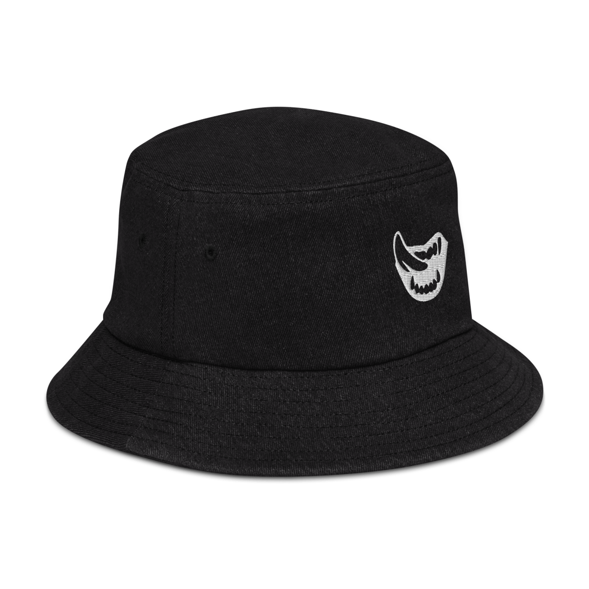 Denim Bucket Hat - Vampire Fangs - Brunirax Shop