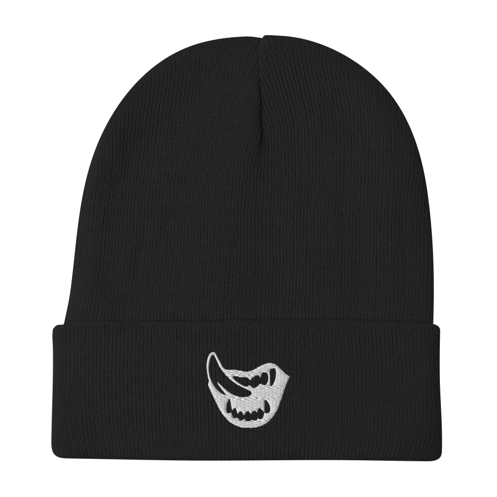 Embroidered Beanie Hat - Vampire Fangs - Brunirax Shop