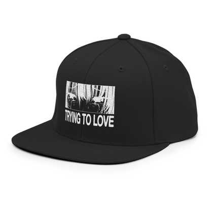 Embroidered Snapback Hat - Trying To Love - Brunirax Shop