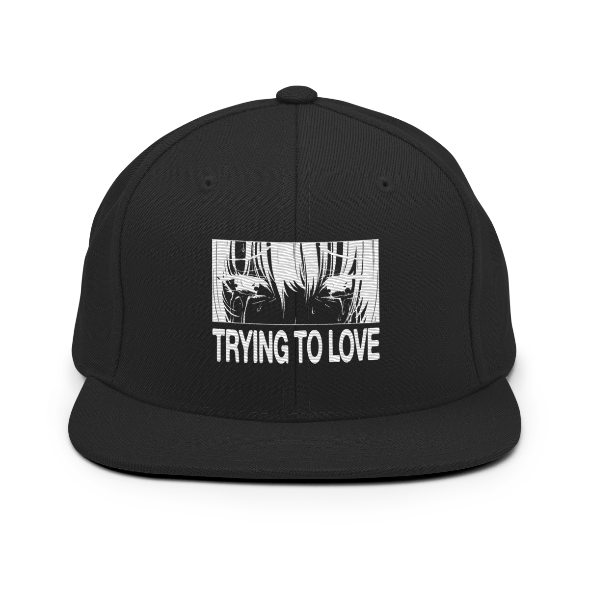 Embroidered Snapback Hat - Trying To Love - Brunirax Shop