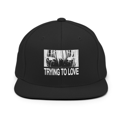 Embroidered Snapback Hat - Trying To Love - Brunirax Shop