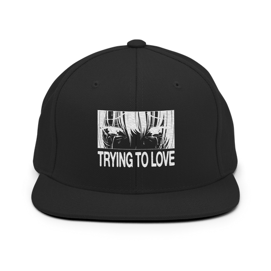 Embroidered Snapback Hat - Trying To Love - Brunirax Shop