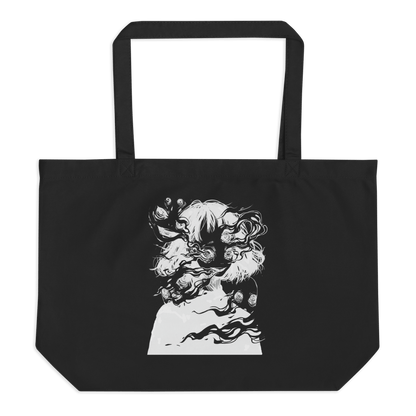 Ghost Girl - Large Organic Tote Bag - Brunirax Shoptote bag