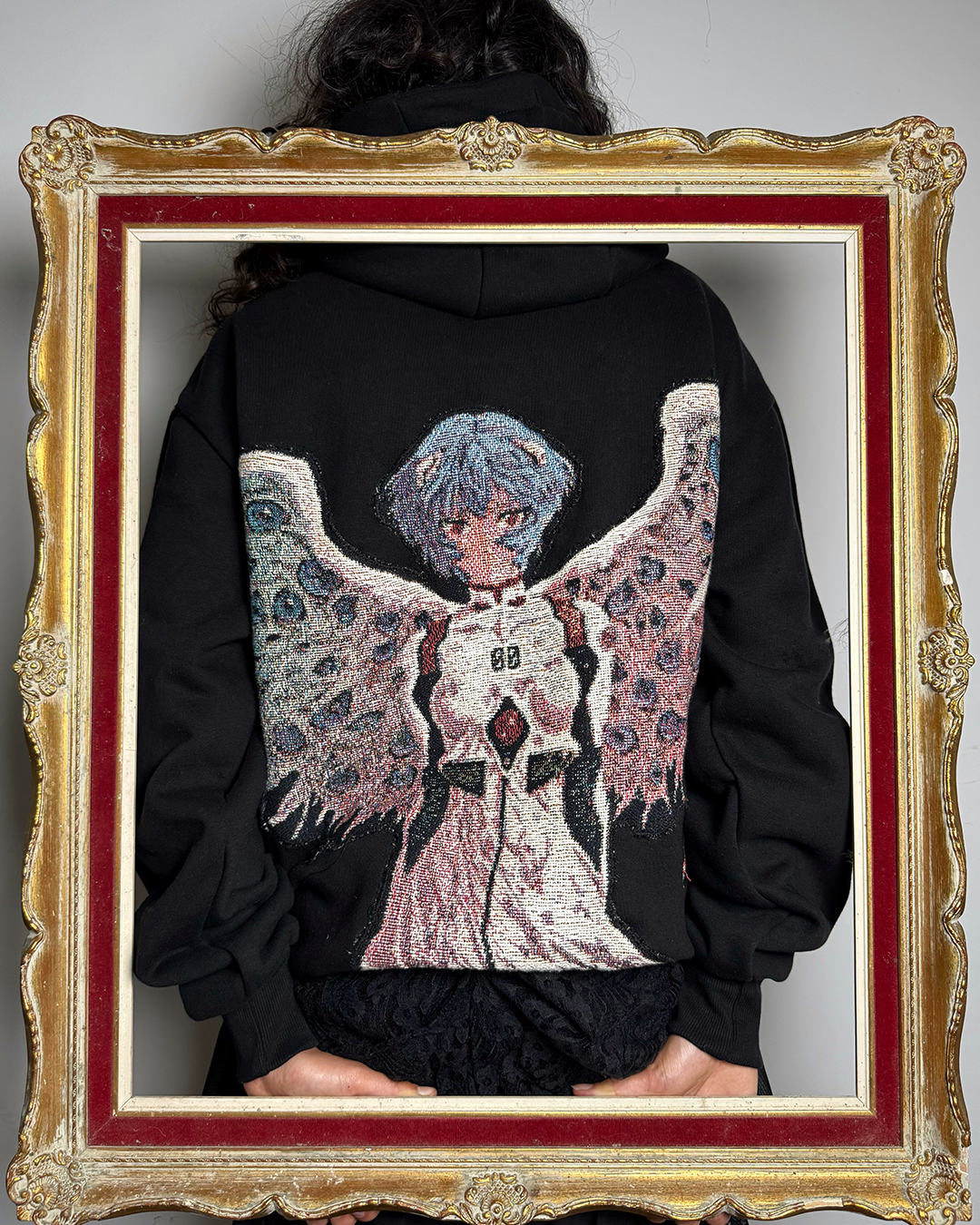 Dawn Waifu - Embroidered Tapestry Hoodie - Limited Edition
