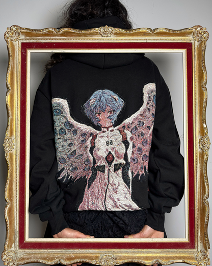 Dawn Waifu - Embroidered Tapestry Hoodie - Limited Edition