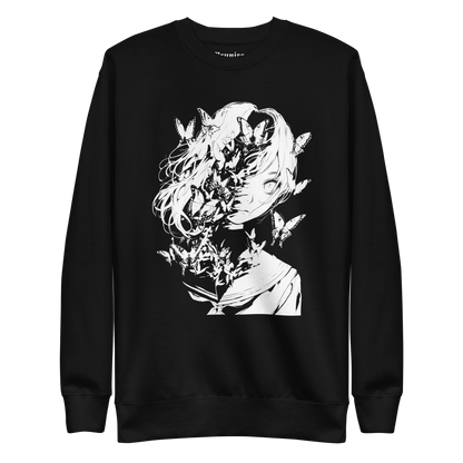 Horror Butterflies Girl 2 - Unisex Sweatshirt - Brunirax Shop