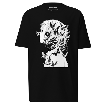 Horror Butterflies Girl - Premium Heavyweight 220g T-Shirt - Brunirax Shop