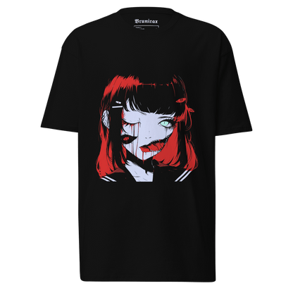 J - Horror Girl 1 - Premium Heavyweight 220g T-Shirt - Brunirax Shop