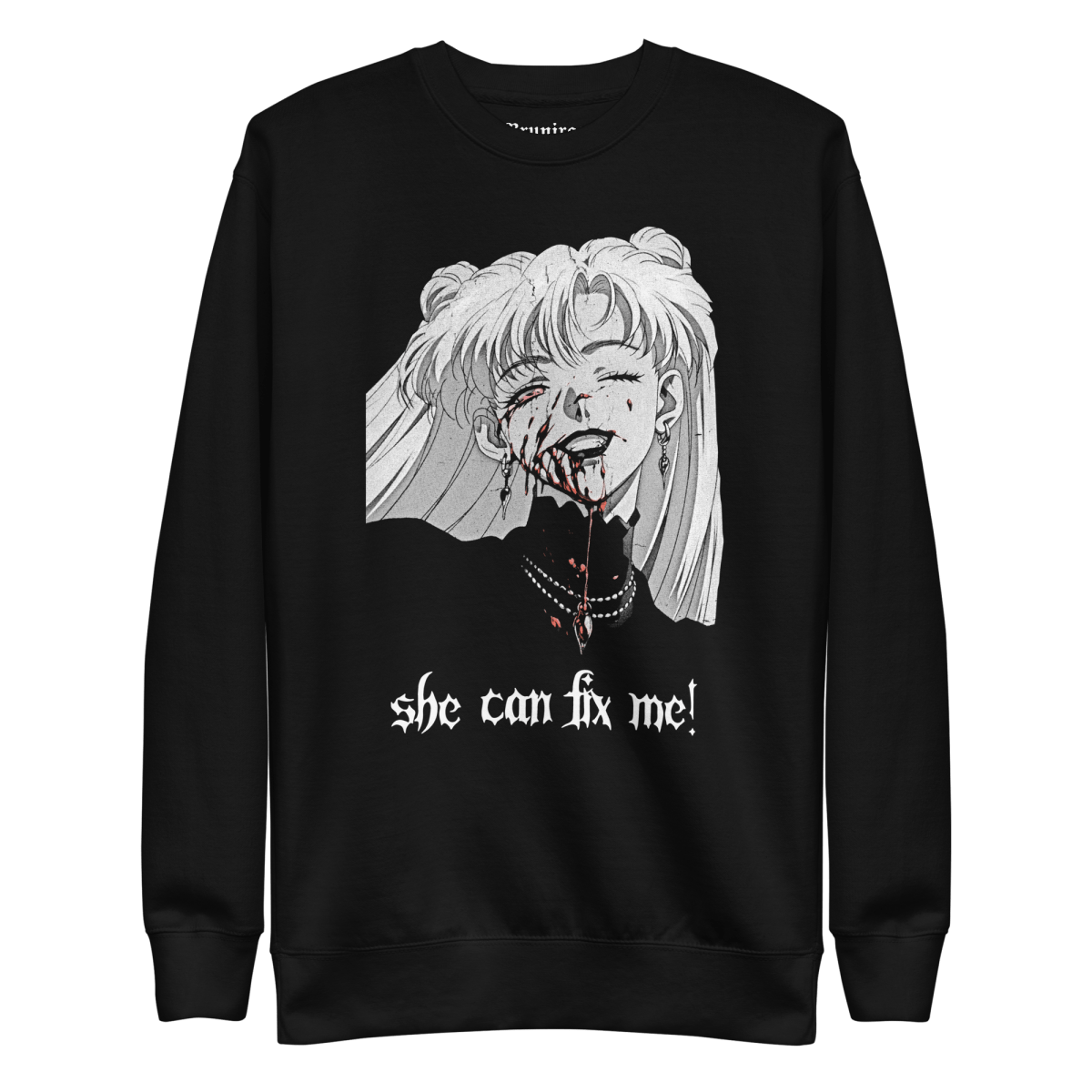 Nadia Vampire Lady "Fix Me" 2 - Unisex Sweatshirt - Brunirax Shop