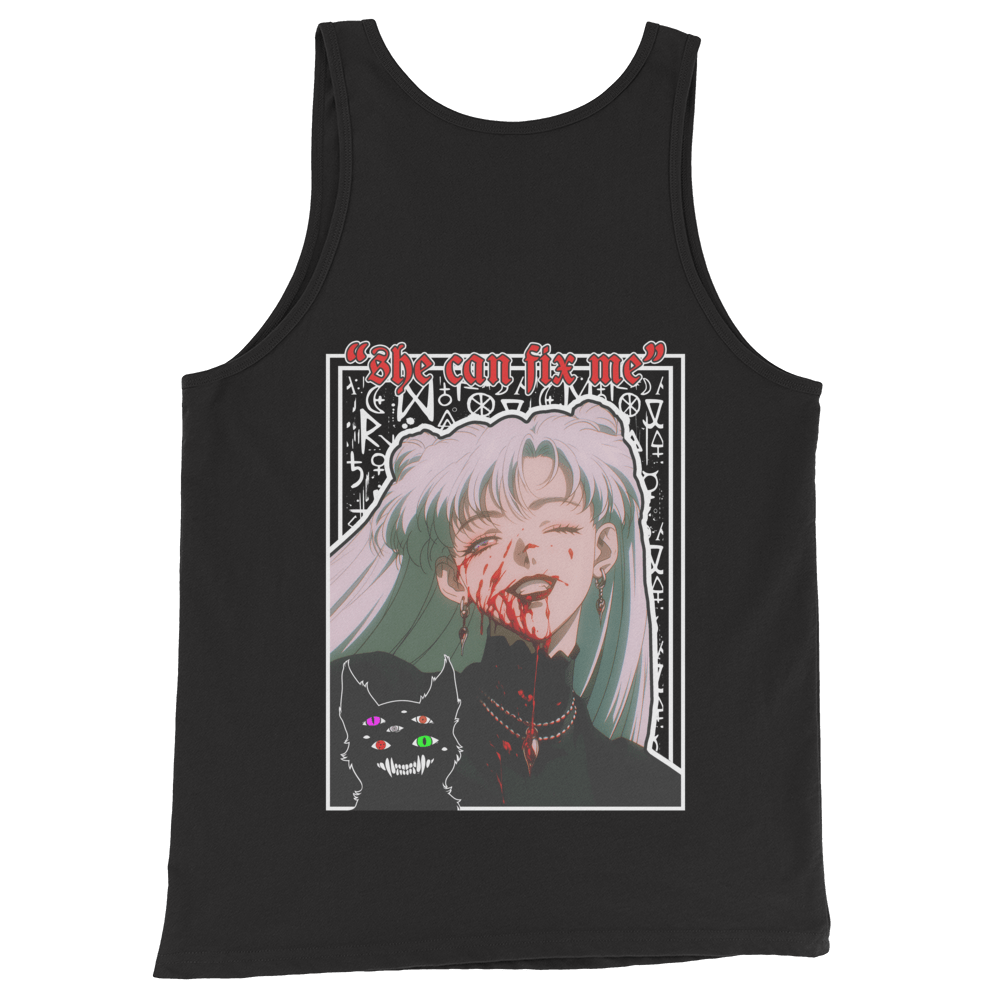 Nadia Vampire Lady "Fix Me" Front/Back Special - Tank Top - Brunirax Shop