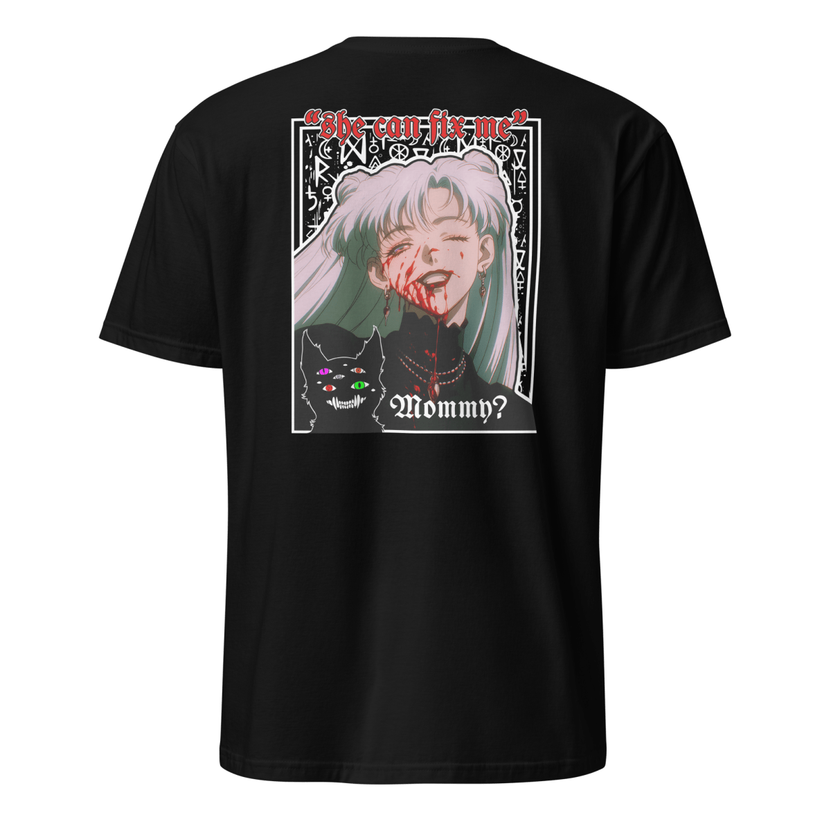 Nadia Vampire Lady "Fix Me" Front/Back Special - Unisex T-Shirt - Brunirax Shop